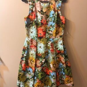 Just...Taylor Floral Asymmetrical Dress - Multicolor Size 6